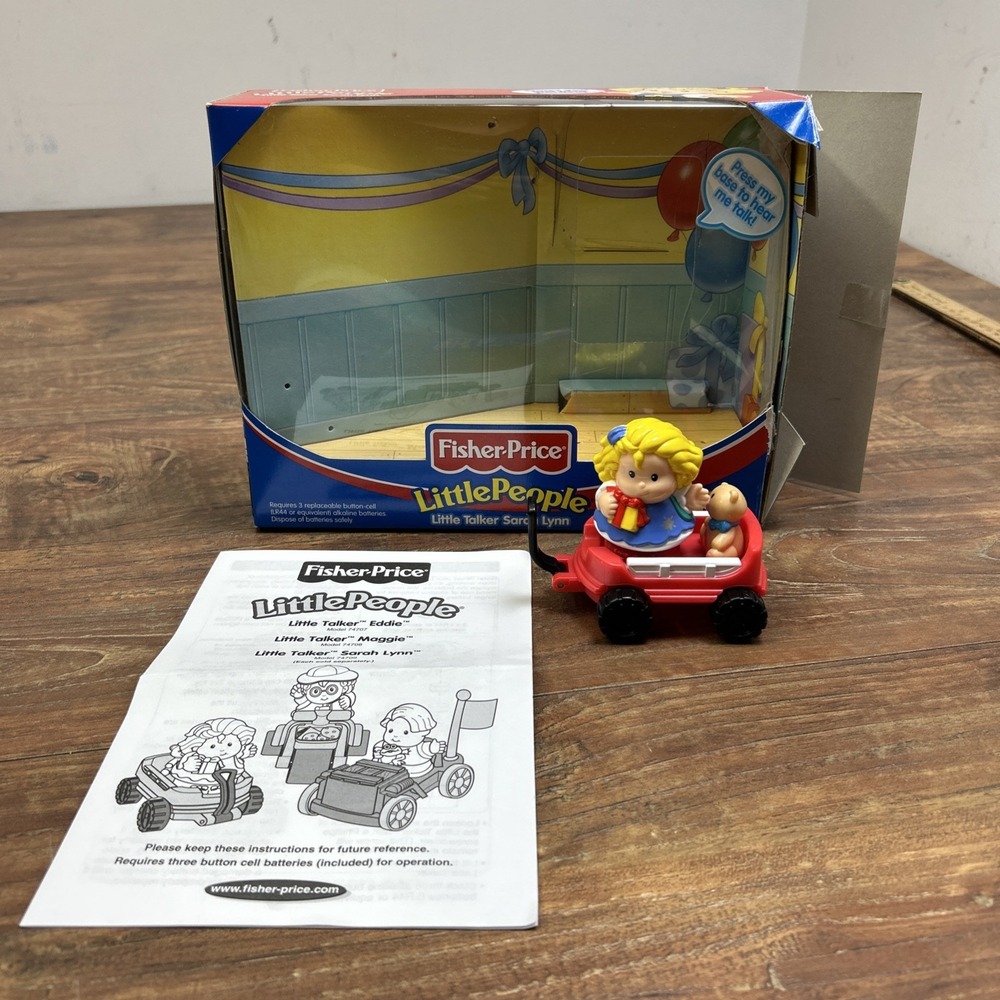 Fisher Price Little People Sarah Lynn's Little Talker Perfect Party Set ** Works